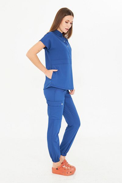 Class Üniforma Nova Moray Blue Women's Judge Formula - Half Placket Screaming Suit