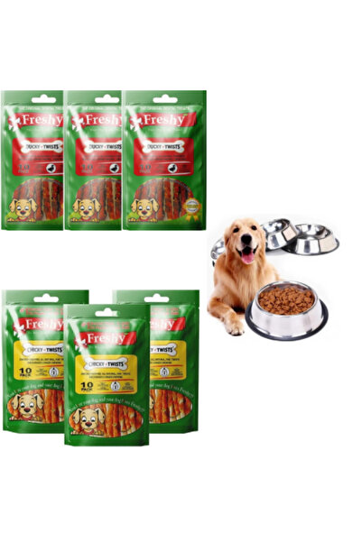 Freshy Ducky Twists Ördek Kaplı Sütlü Burgu Köpek Ödülü ve Tavuk Etli 1 Adet ...