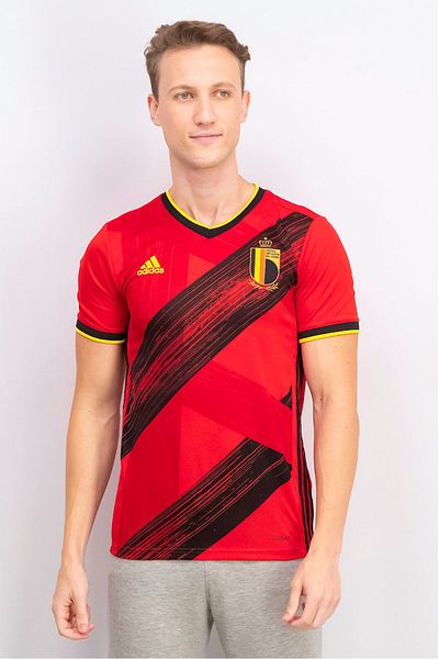 adidas Men Sportswear Fit Training T-shirt, Red Combo