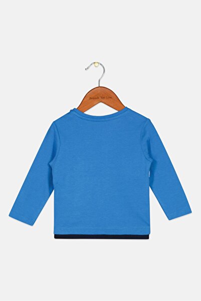 s.Oliver Toddlers Boy Long Sleeve Embroidered T-Shirt, Blue