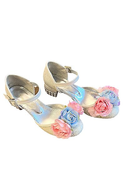 Baby DS Pantofi 30 - Pantofi cu toc cu flori