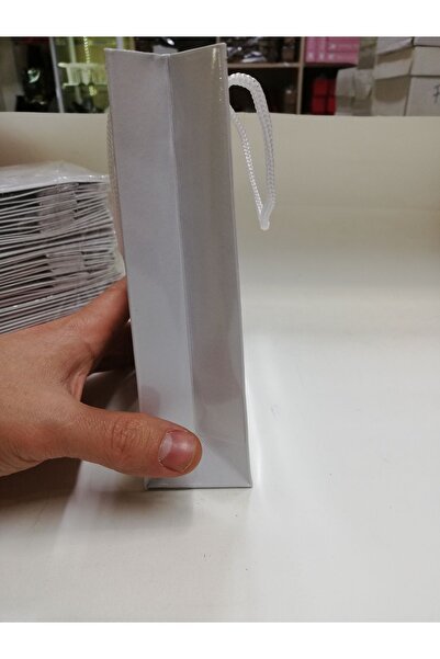 BURAKKUTU Karton Çanta Beyaz 12x17cm Pakette 50 Adettir