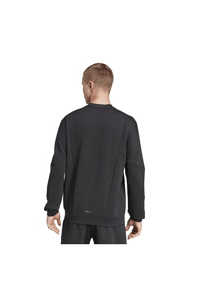 adidas adidas D4T Crew Sweats JJ4642-E - Ανδρικό μαύρο φούτερ