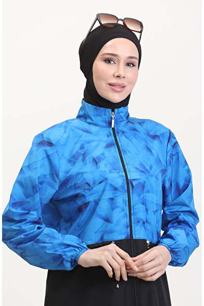 sefamerve Saks fekete hidzsáb fürdőruha - elasztikus derék és cipzár 9001A-01