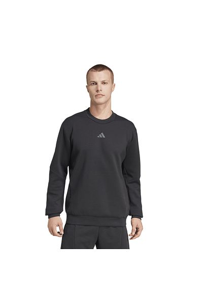 adidas adidas D4T Crew Sweats JJ4642-E - Ανδρικό μαύρο φούτερ