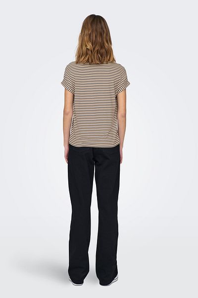 ONLY Γυναικείο T-Shirt Relaxed Fit Crew Neck - Κοντό μανίκι, καφέ 15206243