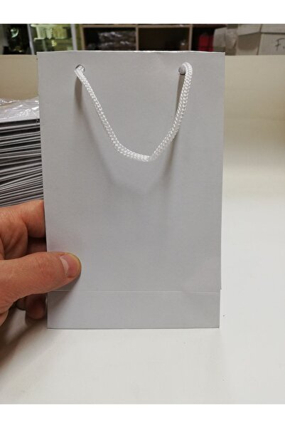 BURAKKUTU Karton Çanta Beyaz 12x17cm Paket Adeti 25 Lidir