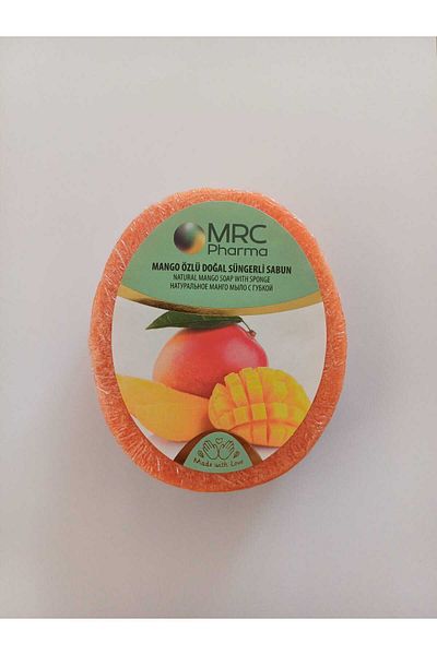MRC Pharma Natural Sponge Soap with Mango Extract