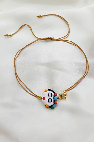 PETEK AKSESUAR Frida Handmade Glass Murano Anklet Bracelet