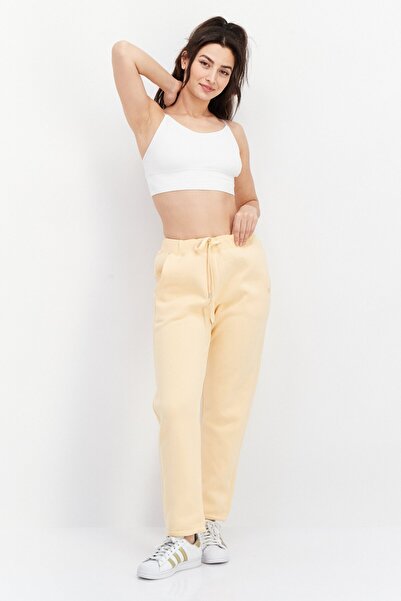 OPUS Women Regular Fit Solid Trouser, Light Orange