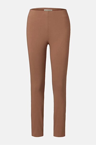 Tchibo Women Slim Fit Plain Stretch Pant, Rust