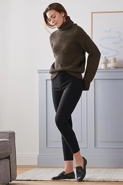 Tchibo Women Slim Fit Stretchable Trouser, Black