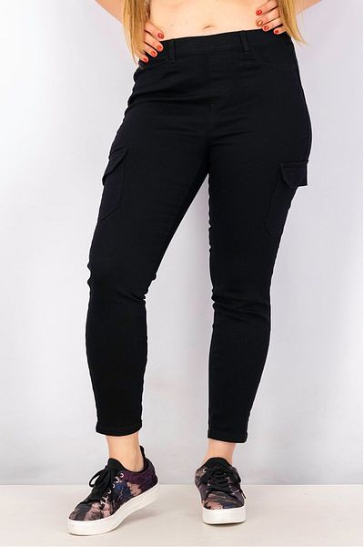 Tchibo Women Ankle Length Cargo Pants, Black