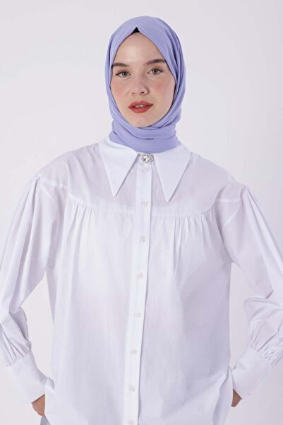 ALLDAY Μεταξωτό σάλι Lila-Medina