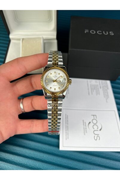 Focus KADIN KOL SAATİ ÇİFT RENK JUBİLE KORDON BAGET TAŞLI 2 YIL GARANTİLİ SU GEÇİRMEZ