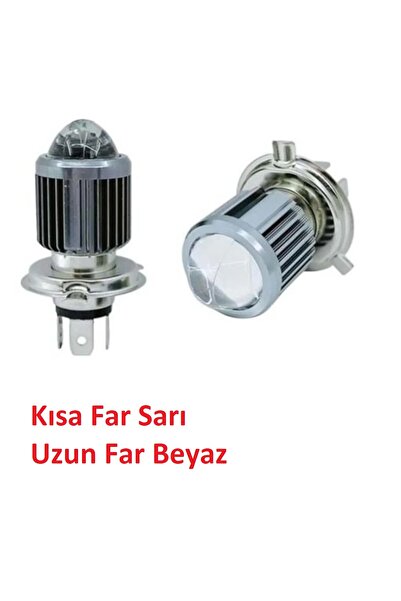 MOTOSVN Mondıal Mh Drift L  Revival Pulsar Ns 200 Ön Far Ampulu Ledli Mercekli