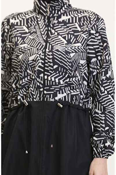 sefamerve Elastický pas na zip hidžábová plavková taška dárek 9001d-01 bílá černá