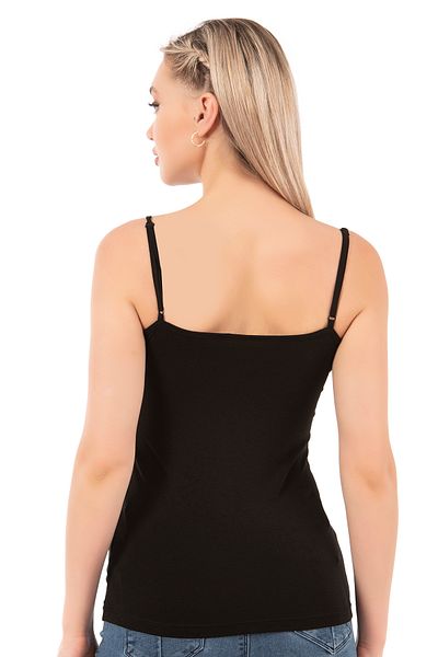 ÖZKAN underwear Özkan 26954 Women's Cotton Modal Flexible Soft Lace Detailed Thin Strap Undershirt
