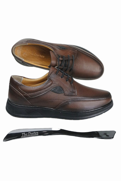 The Dortex Shoes Мъжки ортопедични обувки Dortex KC042 от естествена кожа, удобни, с форма на плесен, за ежедневен татко