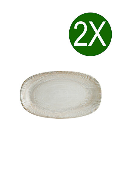 Bonna Porselen Patera Gourmet Oval Kayık Tabak 15*8.5 cm 2'li Takım PTRGRM15OKY