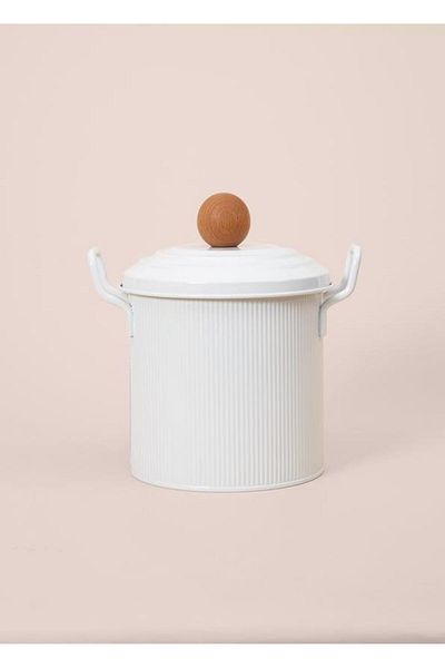 The Mia Stripe White Pack/Deterjan Storage Container