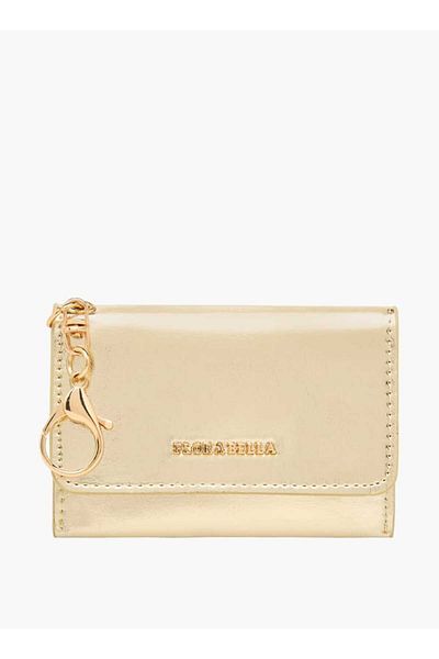 Flora Bella by Shoexpress Flora Bella Solid Wallet with Flap Closure and Lobster Hook