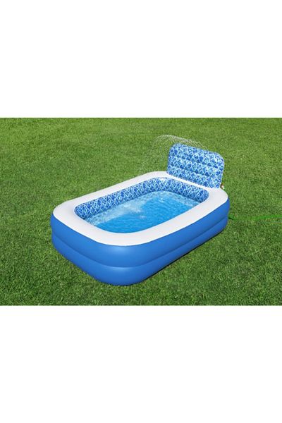 BESTWAY Waterfall Oasis Sprinkler Family Pool® 7'6" X 60" X 38"/2.29m X 1.52m X 96cm