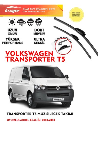 KRUGER Volkswagen Transporter T5 Ön Silgeç Takımı 2003 Model Araca Uyumlu