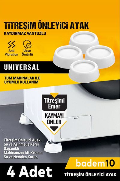 Badem10 (4 bucăți) Produse albe Mașină de spălat frigider Suport anti-vibrații Suport de bază