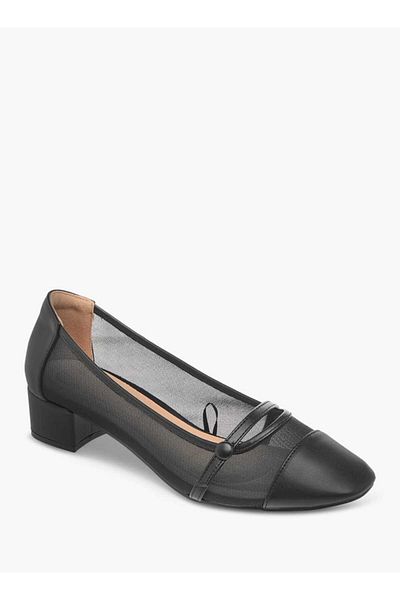Celeste Women's Textured Slip-On Pumps with Block Heels