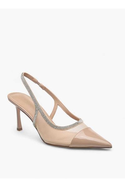 Celeste Women's Embellished Slingback Shoes with Stiletto Heels