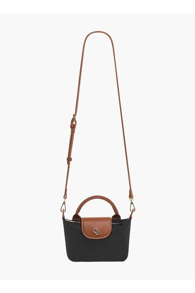 Celeste Colourblock Crossbody Bag with Detachable Strap and Flap Closure