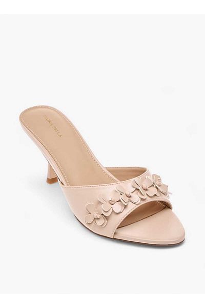 Flora Bella by Shoexpress صندل Flora Bella سهل الارتداء مزين بالزهور مع كعب واسع
