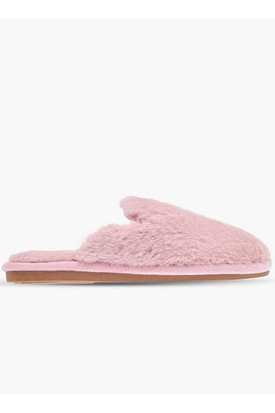 Le Confort Le Confort Fur Textured Slip-On Bedroom Mules