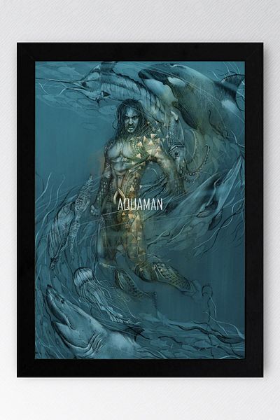 Saturn Pictură înrămată Aquaman - Pictură poster Marvel