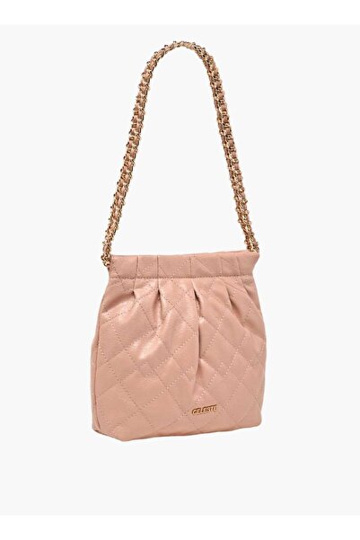 Celeste Quilted Shoulder Bag - W 6 x H 20 x D 20 cm