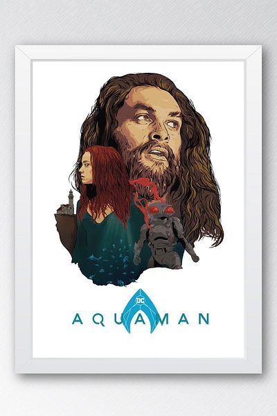 Saturn Aquaman Πίνακας με κορνίζα - Πίνακας αφίσας Marvel