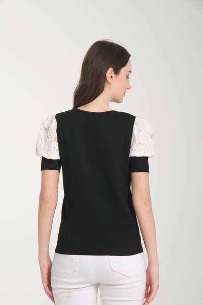 Rodi Women's Sleeve Embroidered Blouse 5855