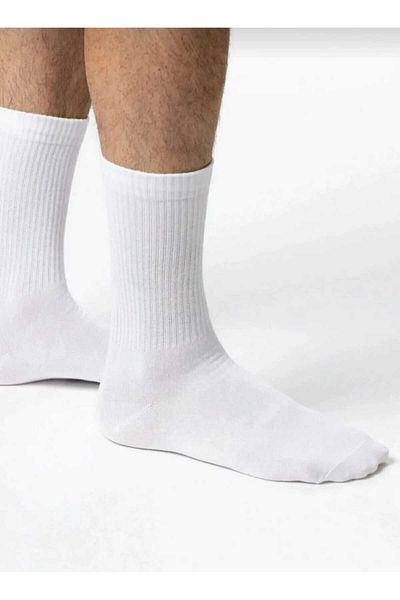 COTAS 6 ζευγάρια Unisex Μαύρες Λευκές Γκρι Ριγέ Κάλτσες Τένις College χωρίς επένδυση