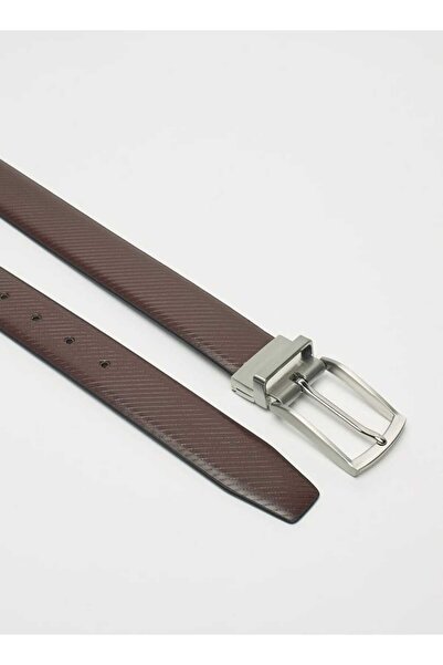 LBL by Shoexpress Textured Reversible Belt with Pin Buckle Closure