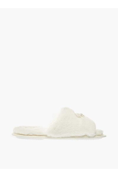 Le Confort Bow Applique Slip-On Slippers