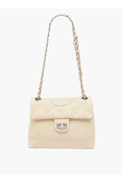 Celeste Quilted Crossbody Bag with Adjustable Strap and Twist Clasp Closure