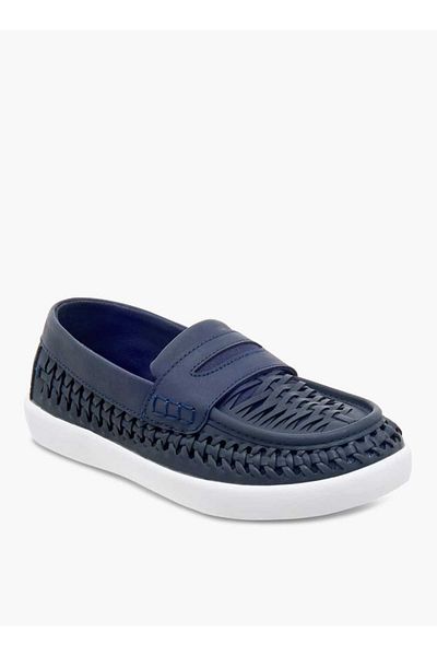 Mister Duchini Weave Textured Slip-On Loafers