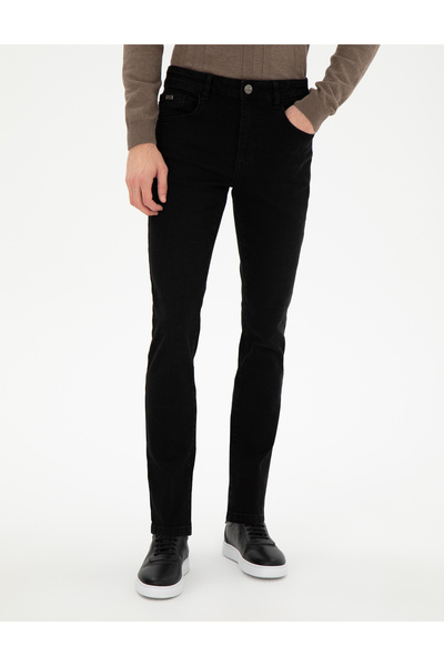 Pierre Cardin Antrasit Slim Fit Jean Pantolon 50307411-VR006