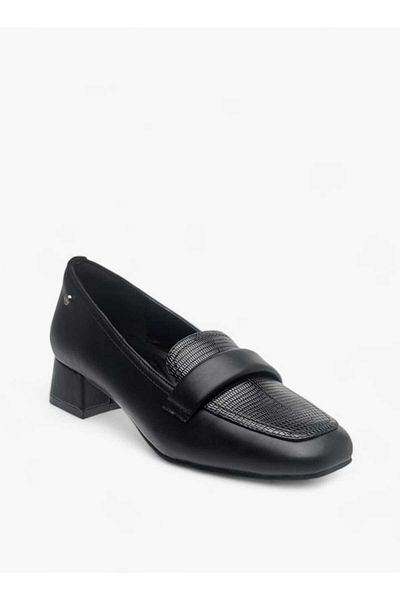 Celeste Women's Textured Slip-On Loafers with Block Heels