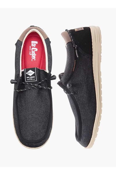 Lee Cooper Lee Cooper Men's Textured Moccasins with Lace-Up Closure