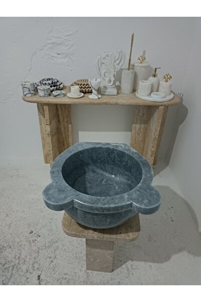 Home Mermer Kurna-hamam Kurnası-banyo Kurnası-ev Hediyesi-mermer Ev,banyo Aks...