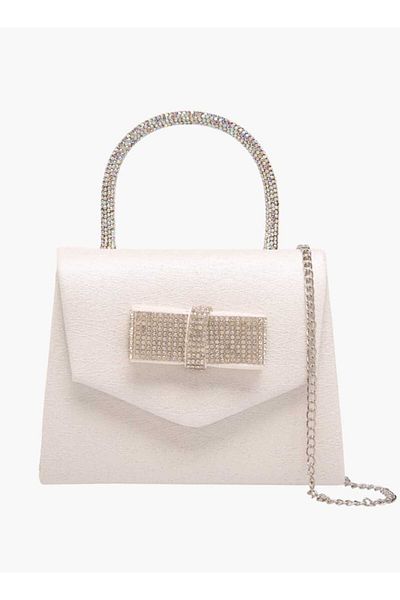 Flora Bella by Shoexpress Flora Bella Embellished Hand Bag with Magnetic Closure