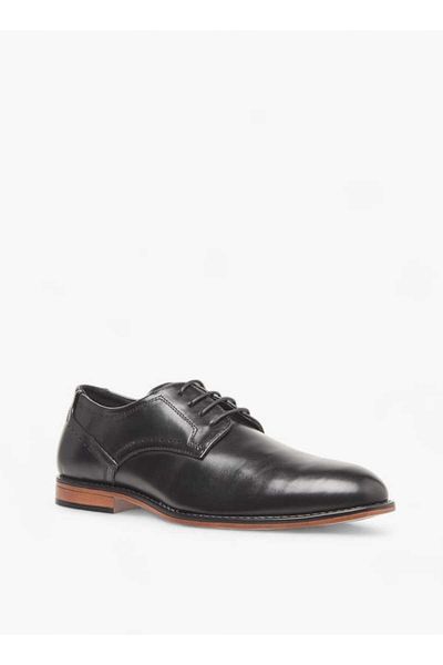 LBL by Shoexpress Solid Derby Shoes with Lace-Up Closure