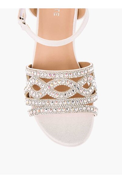 Celeste Celeste Women's Butterfly Embellished Sandals with Hook and Loop Closure